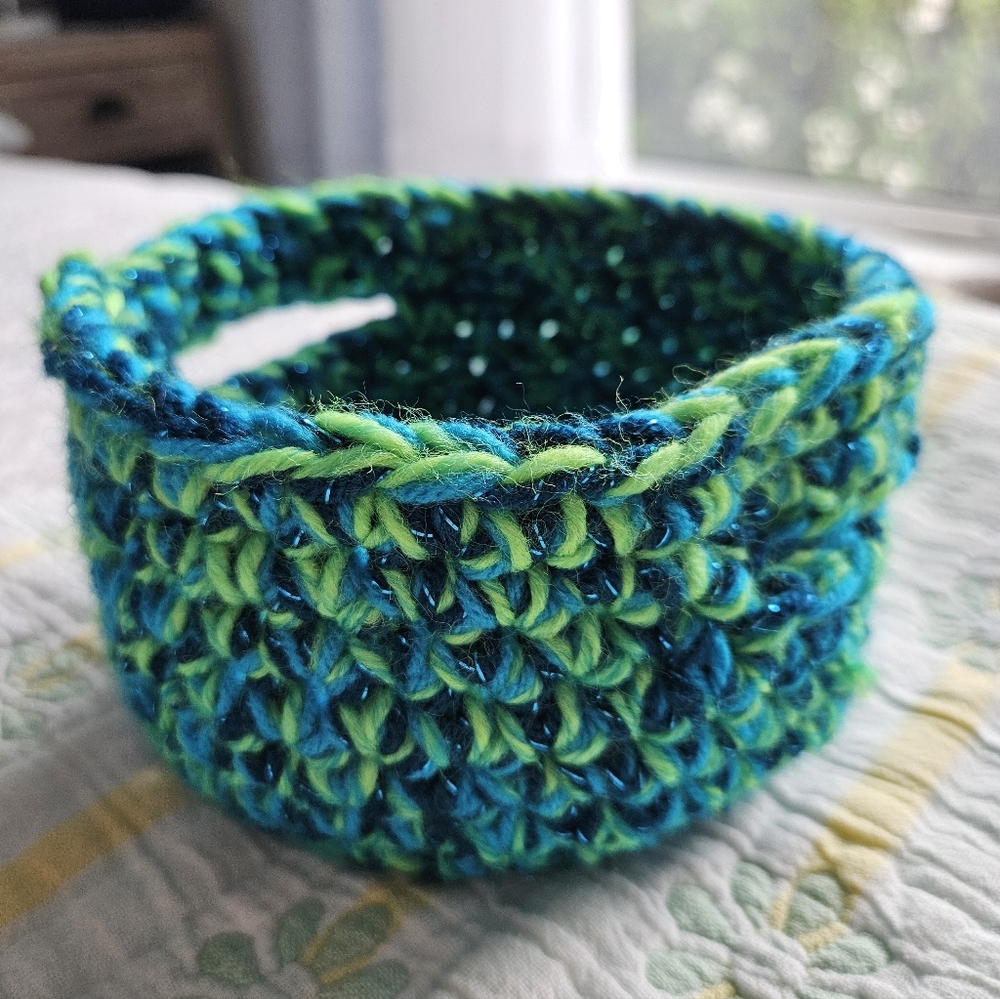 Handcrafted Crochet Yarn Basket